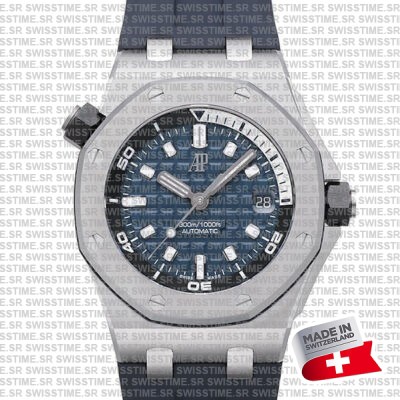 Audemars Piguet Royal Oak Offshore Diver 42mm Blue Dial Rubber Strap Swiss Made Replica Super Clone