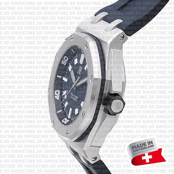 Audemars Piguet Royal Oak Offshore Diver 42mm Blue Dial Rubber Strap Swiss Made Replica Super Clone