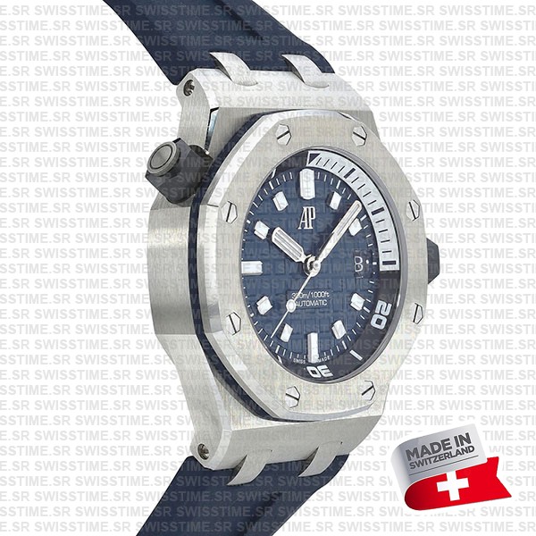 Audemars Piguet Royal Oak Offshore Diver 42mm Blue Dial Rubber Strap Swiss Made Replica Super Clone