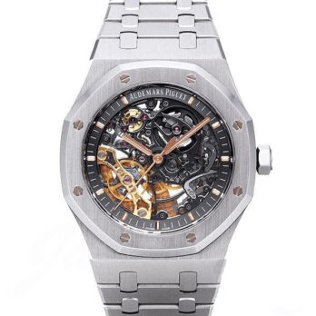 Audemars Piguet Royal Oak Skeleton Double Balance Wheel Openworked Steel 41mm Swiss Made Replica Superclone