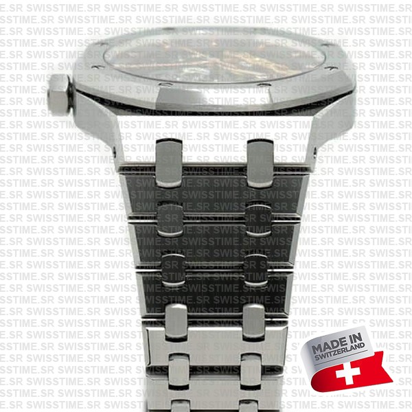 Audemars Piguet Royal Oak Skeleton Double Balance Wheel Openworked Steel 41mm Swiss Made Replica Superclone