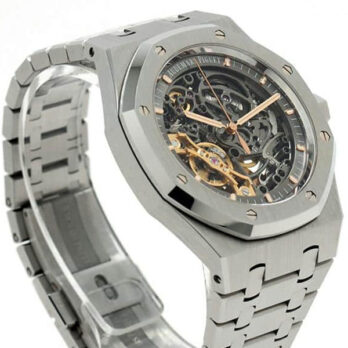 Audemars Piguet Royal Oak Skeleton Double Balance Wheel Openworked Steel 41mm Swiss Made Replica Superclone