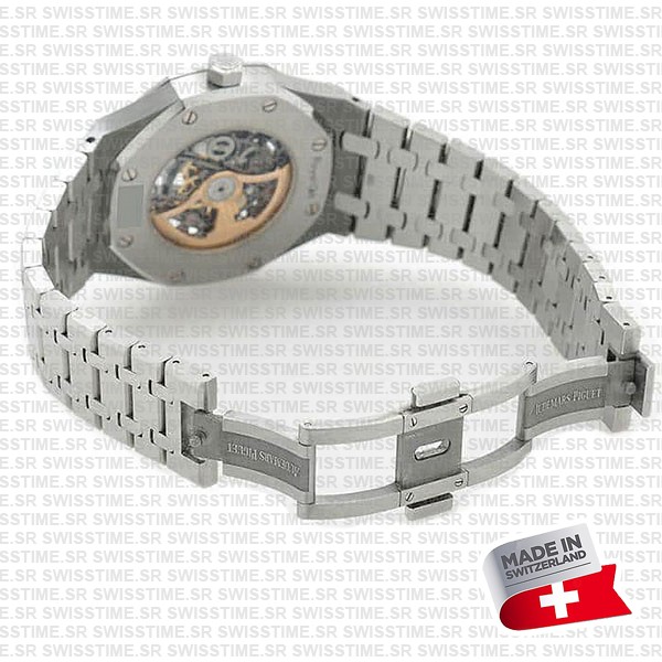Audemars Piguet Royal Oak Skeleton Double Balance Wheel Openworked Steel 41mm Swiss Made Replica Superclone
