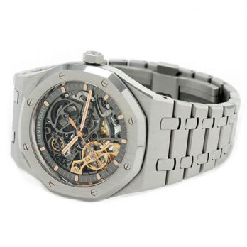 Audemars Piguet Royal Oak Skeleton Double Balance Wheel Openworked Steel 41mm Swiss Made Replica Superclone