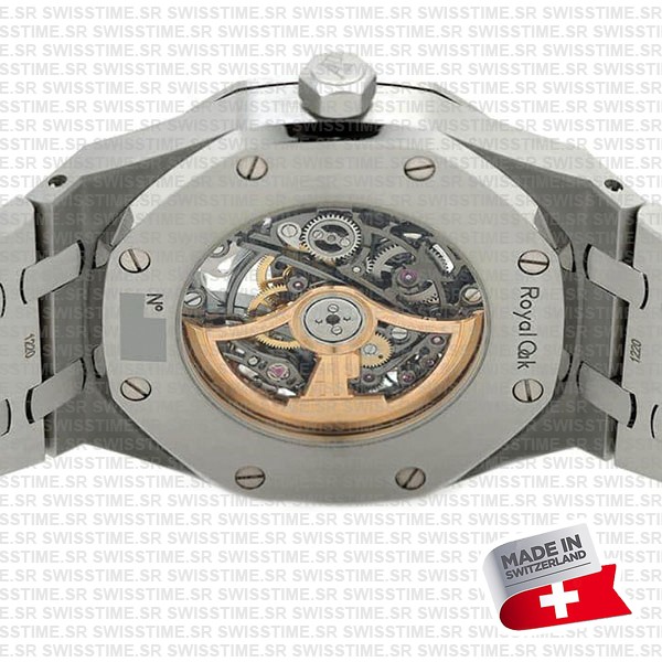 Audemars Piguet Royal Oak Skeleton Double Balance Wheel Openworked Steel 41mm Swiss Made Replica Superclone