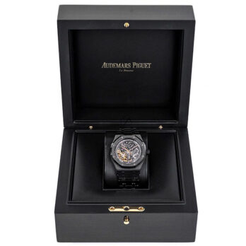 Audemars Piguet Royal Oak Skeleton Black Ceramic Double Balance Wheel Openworked 41mm Swiss Made Replica Superclone