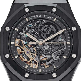 Audemars Piguet Royal Oak Skeleton Black Ceramic Double Balance Wheel Openworked 41mm Swiss Made Replica Superclone