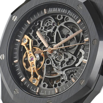 Audemars Piguet Royal Oak Skeleton Black Ceramic Double Balance Wheel Openworked 41mm Swiss Made Replica Superclone