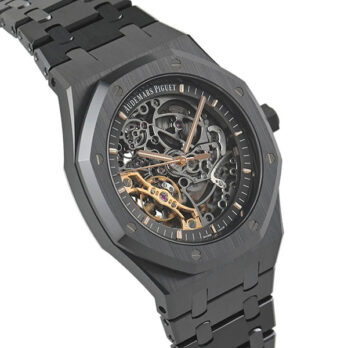 Audemars Piguet Royal Oak Skeleton Black Ceramic Double Balance Wheel Openworked 41mm Swiss Made Replica Superclone