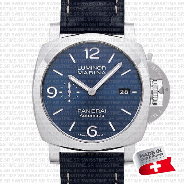 Panerai Luminor Marina Automatic Pam01313 44mm Blue Dial P.9010 Swiss Replica Super Clone Watch