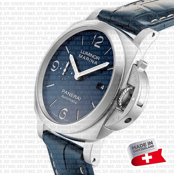 Panerai Luminor Marina Automatic Pam01313 44mm Blue Dial P.9010 Swiss Replica Super Clone Watch