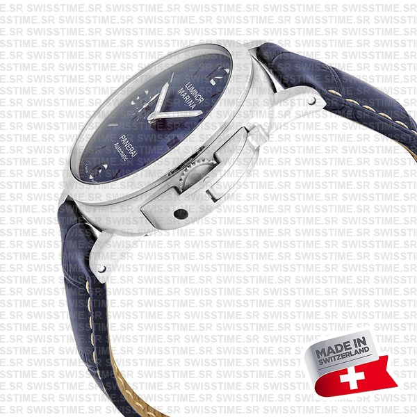 Panerai Luminor Marina Automatic Pam01313 44mm Blue Dial P.9010 Swiss Replica Super Clone Watch