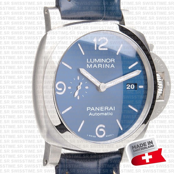 Panerai Luminor Marina Automatic Pam01313 44mm Blue Dial P.9010 Swiss Replica Super Clone Watch