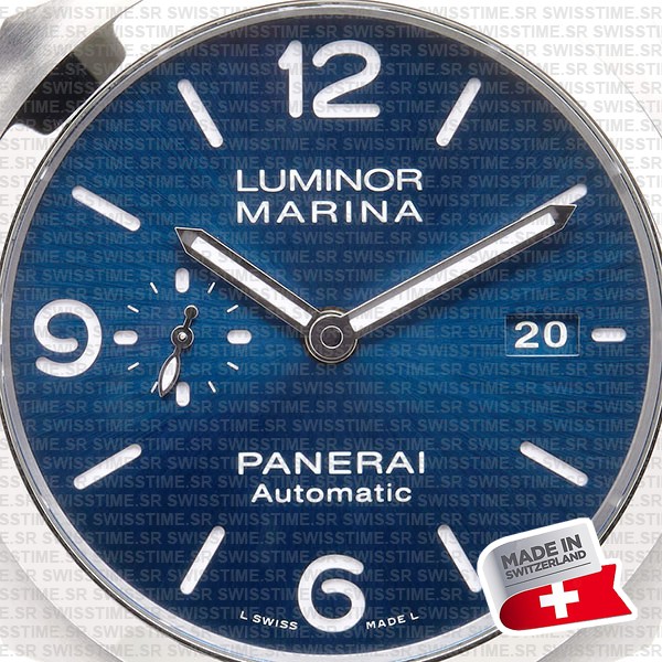 Panerai Luminor Marina Automatic Pam01313 44mm Blue Dial P.9010 Swiss Replica Super Clone Watch