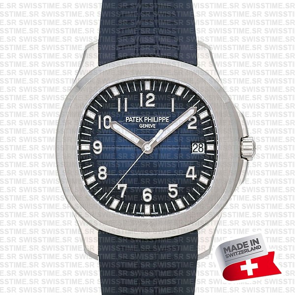 Patek Philippe Aquanaut 5168g 18k White Gold Blue Dial 42.2mm Swiss Made Replica Supeclone