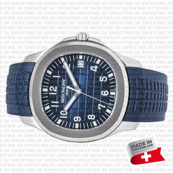 Patek Philippe Aquanaut 5168g 18k White Gold Blue Dial 42.2mm Swiss Made Replica Supeclone