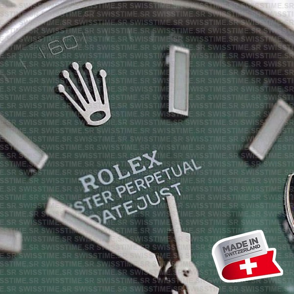Rolex Datejust 41 Jubilee Green Dial Stick Markers 904l Steel 18k White Gold Fluted Bezel 41mm Swiss Replica Superclone