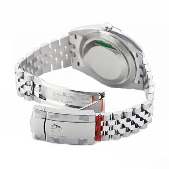 Rolex Datejust 41 Jubilee Green Dial Stick Markers 904l Steel 18k White Gold Fluted Bezel 41mm Swiss Replica Superclone