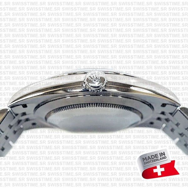 Rolex Datejust 41 Jubilee Green Dial Stick Markers 904l Steel 18k White Gold Fluted Bezel 41mm Swiss Replica Superclone