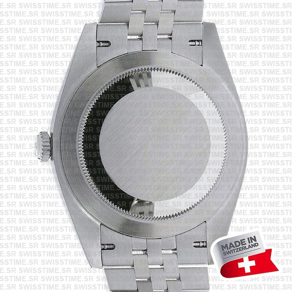 Rolex Datejust 41 Jubilee Green Dial Stick Markers 904l Steel 18k White Gold Fluted Bezel 41mm Swiss Replica Superclone