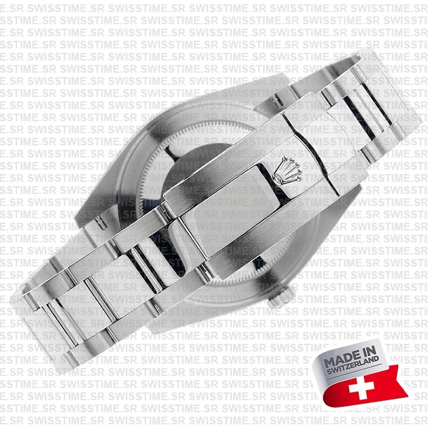 Rolex Datejust 41 Oyster 904l Steel Wimbledon Slate Grey Roman Fluted Ref.126334 Swiss Replica Superclone