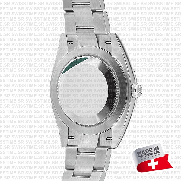 Rolex Datejust 41 Oyster 904l Steel Wimbledon Slate Grey Roman Fluted Ref.126334 Swiss Replica Superclone