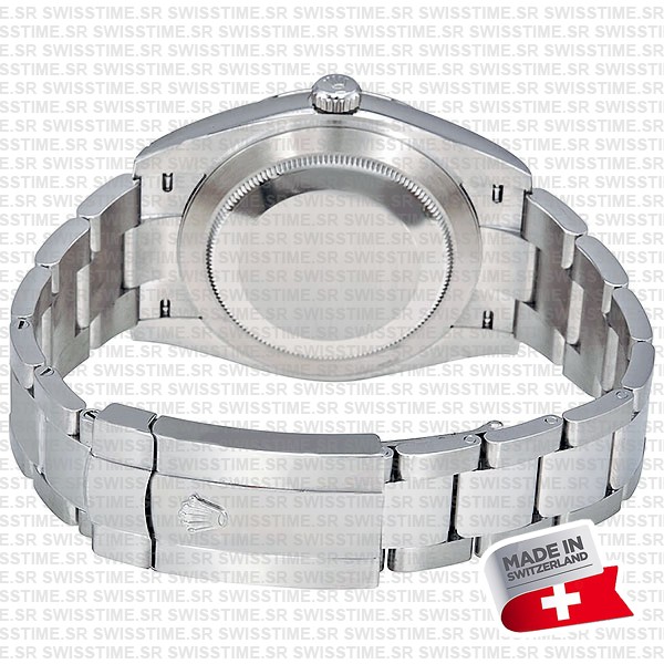 Rolex Datejust 41 Oyster 904l Steel Wimbledon Slate Grey Roman Fluted Ref.126334 Swiss Replica Superclone