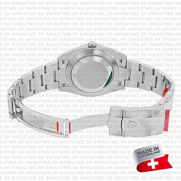 Rolex Datejust 41 Oyster 904l Steel Wimbledon Slate Grey Roman Fluted Ref.126334 Swiss Replica Superclone