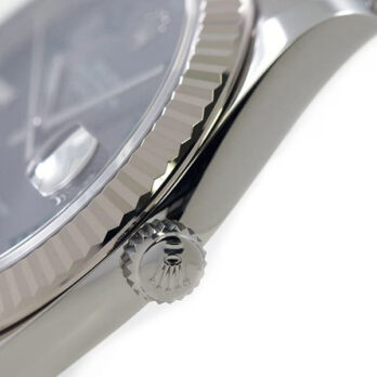 Rolex Datejust 41 Oyster 904l Steel Wimbledon Slate Grey Roman Fluted Ref.126334 Swiss Replica Superclone
