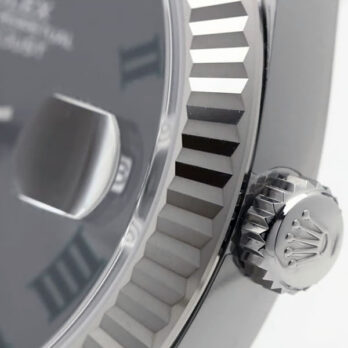 Rolex Datejust 41 Oyster 904l Steel Wimbledon Slate Grey Roman Fluted Ref.126334 Swiss Replica Superclone