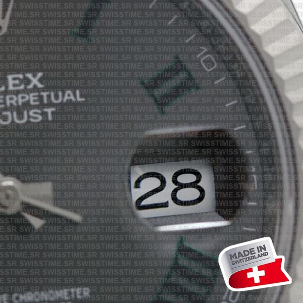 Rolex Datejust 41 Oyster 904l Steel Wimbledon Slate Grey Roman Fluted Ref.126334 Swiss Replica Superclone