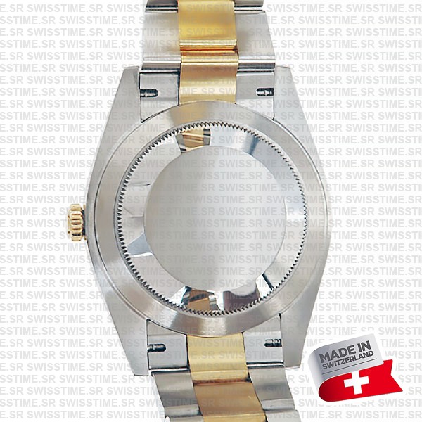Rolex Datejust 41 Oyster 2-tone 18k Yellow Gold/904l Steel Fluted Bezel White Dial Sticks Ref.126333 Swiss Replica Superclone