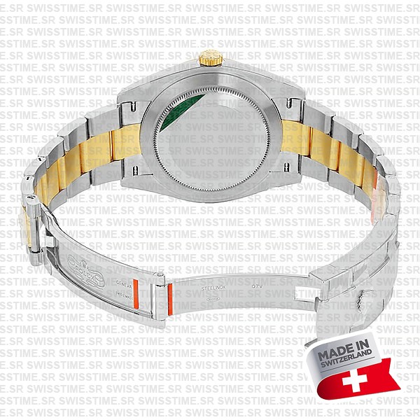 Rolex Datejust 41 Oyster 2-tone 18k Yellow Gold/904l Steel Fluted Bezel White Dial Sticks Ref.126333 Swiss Replica Superclone