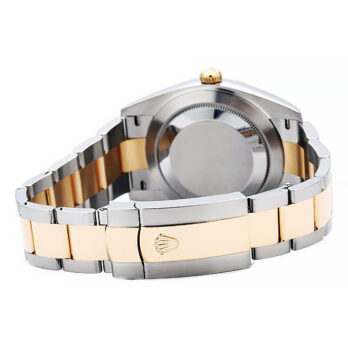 Rolex Datejust 41 Oyster 2-tone 18k Yellow Gold/904l Steel Fluted Bezel White Dial Sticks Ref.126333 Swiss Replica Superclone