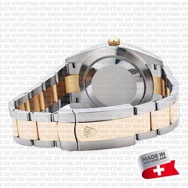 Rolex Datejust 41 Oyster 2-tone 18k Yellow Gold/904l Steel Fluted Bezel White Dial Sticks Ref.126333 Swiss Replica Superclone