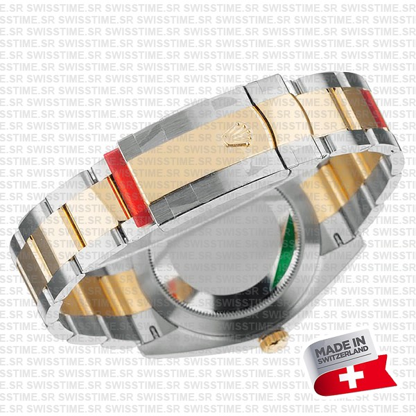Rolex Datejust 41 Oyster 2-tone 18k Yellow Gold/904l Steel Fluted Bezel White Dial Sticks Ref.126333 Swiss Replica Superclone