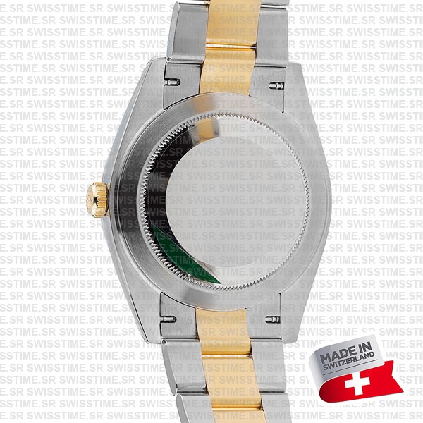 Rolex Datejust 41 Oyster 2-tone 18k Yellow Gold/904l Steel Fluted Bezel White Dial Sticks Ref.126333 Swiss Replica Superclone