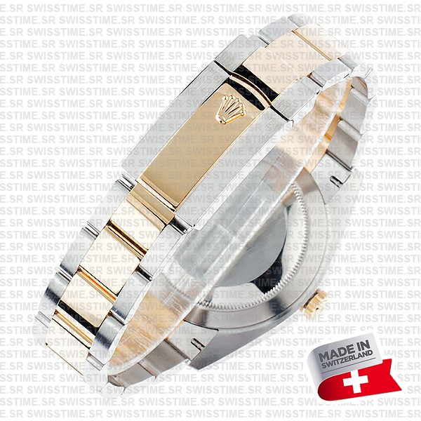 Rolex Datejust 41 Oyster 2-tone 18k Yellow Gold/904l Steel Fluted Bezel White Dial Sticks Ref.126333 Swiss Replica Superclone