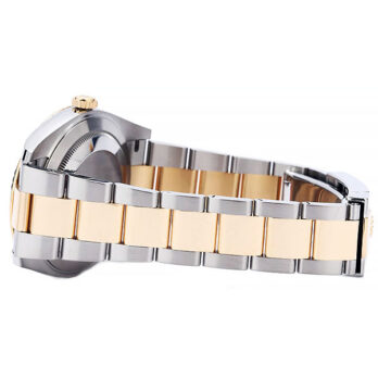 Rolex Datejust 41 Oyster 2-tone 18k Yellow Gold/904l Steel Fluted Bezel White Dial Sticks Ref.126333 Swiss Replica Superclone