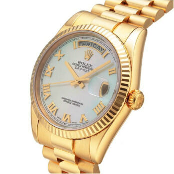 Rolex Day-date 36mm Yellow 18k Gold Stick Markers Ref.128238 Swiss Made Replica Superclone