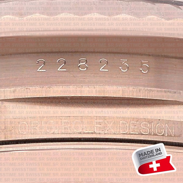 Rolex Day-date 40 18k Rose Gold Chocolate Diagonal Motif Ref.228235 Swiss Made Replica Superclone