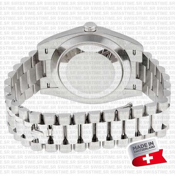 Rolex Day-date 40 White Gold Blue Roman