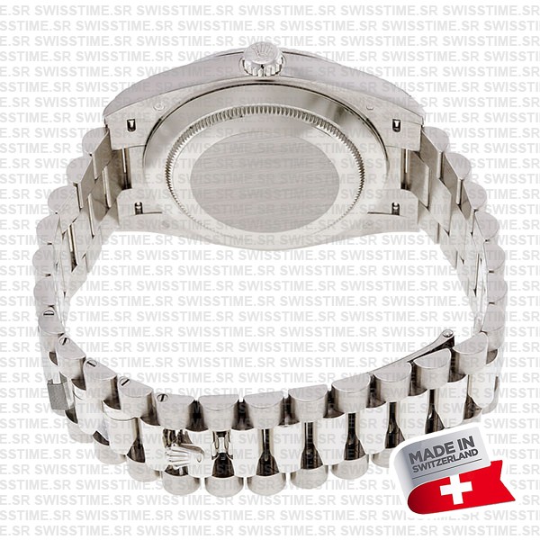 Rolex Day-date 40 White Gold Blue Roman