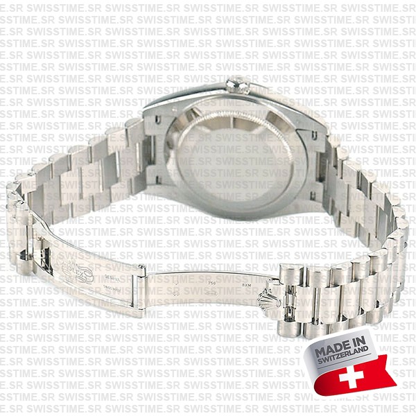 Rolex Day-date 40 White Gold Blue Roman