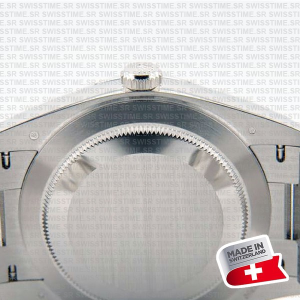 Rolex Day-date 40 Solid Platinum Ice Blue Dial Diamond Markers Fluted Bezel 40mm Ref.228236 Swiss Replica Watch