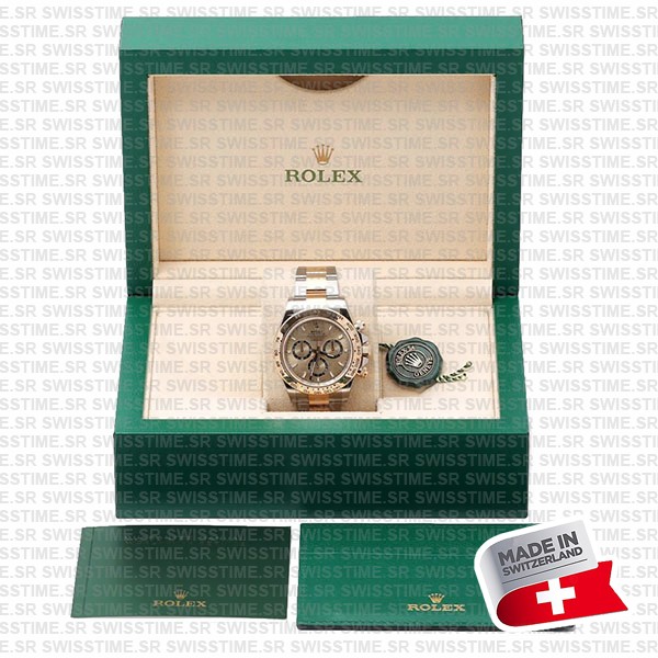 Rolex Cosmograph Daytona 2-tone 18k Yellow Gold/904l Steel Ref.126503 Gold Dial Stick Markers 40mm Cal.4131 Swiss Replica Super Clone New 2024 Model