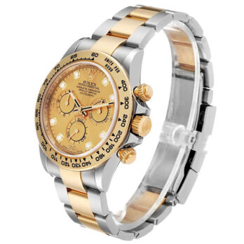 Rolex Cosmograph Daytona 2tone 18k Yellow Gold/904l Steel Diamond Gold Dial 40mm Ref:116503 Swiss Replica Watch
