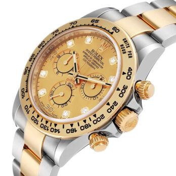 Rolex Cosmograph Daytona 2tone 18k Yellow Gold/904l Steel Diamond Gold Dial 40mm Ref:116503 Swiss Replica Watch