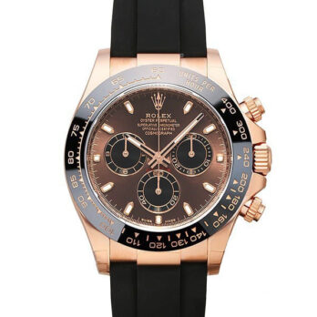 Rolex Daytona 18k Rose Gold Ceramic Bezel Chocolate Sticks Dial Rubber Band 40mm Ref.116515 Swiss Replica Superclone