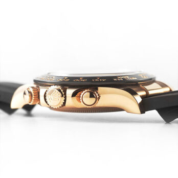 Rolex Daytona 18k Rose Gold Ceramic Bezel Chocolate Sticks Dial Rubber Band 40mm Ref.116515 Swiss Replica Superclone